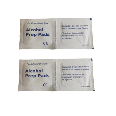 30*60mm Sterile Alcohol Prep Pads Customized Multiple Single Use