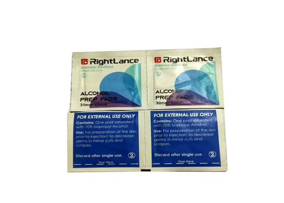 3x6cm Alcohol Prep Pads Custom Package Sterile Medical