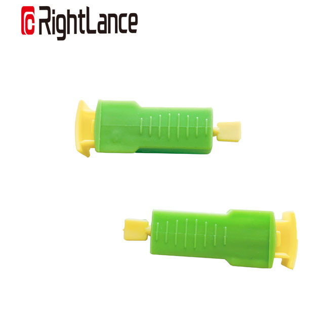 Green Disposable Single Use Blood Lancet For Blood Glucose Testing