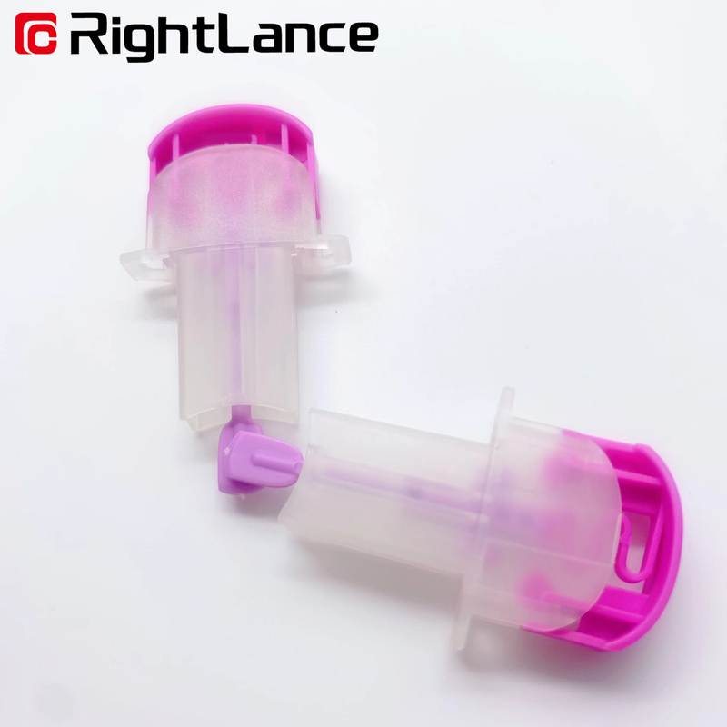 Non Reuse 28 Gauge 30g Finger Lancing Device Single Use Lancets Disposable