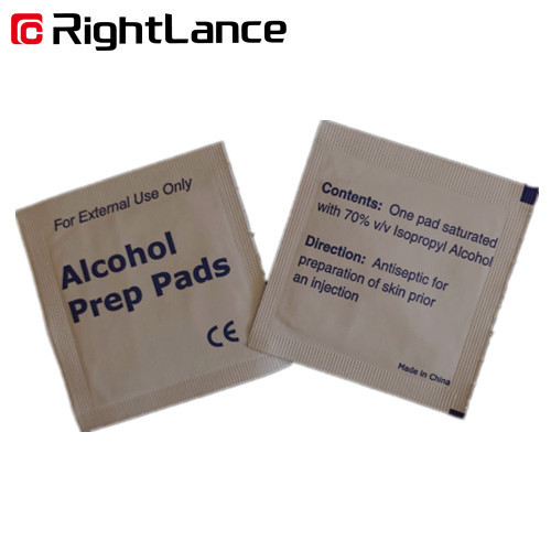 6cm 3cm Single Use Alcohol Prep Pads 70 Isopropyl Alcohol For Sterilization