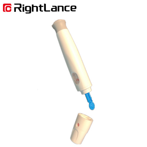 10.9cm Plainless Automatic Lancing Device Pen White Medical Use